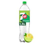 7UP - Boisson Zéro Sucres, Rafraîchissante et Pétillante, Bouteille 1.5L