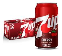 7UP Cherry Flavored Soda, 12 fl oz cans, 12 pack