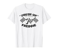 7UP Drink Fresh Up Freddie Drapeaux de Course à Carreaux rétro T-Shirt