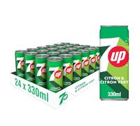 7UP Soda Saveur Citron et Citron Vert 33cl - Lot de 24