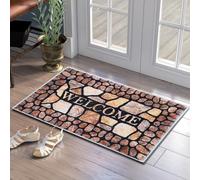 7VSTOHS Paillasson d'intérieur Doux Lavable en Machine - Antidérapant - pour l'intérieur, Porte d'entrée et arrière, Animaux domestiques et Chiens - 50 x 80 cm