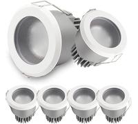 7W Aluminum LED Recessed Ceiling Downlights SpotlightsWaterproof Bathroom Ceiling Light Embedded Ceiling Light,7w-3500K