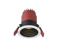 7W12W Ultra Bright Commercial Ceiling LED Downlight Spot Lighting Round Recessed Indoor Panel Lamp Downlamp Aluminum Anti-Dazzle Ceiling Lamp Fixture for Villa Fittings(White Light,7W)
