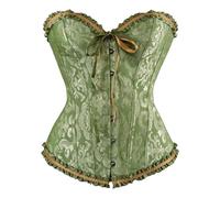 7Women's Corset bustier en satin à lacets avec baleines Taille S à 7XL, GN1., 7XL