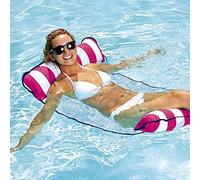 7WUNDERBAR hamac Gonflable à air Matelas à air Matelas de hamac Piscine Pliante lit Flottant canapé à Eau Piscine Salon Matelas de Bain lit Flottant pour Adultes (Rose)
