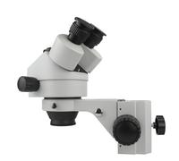 7X-45X 3.5X-90X Microscope trinoculaire simul-Focal Zoom tête de Microscope stéréo + lentille auxiliaire 0.5X + Support de Mise Point(A)
