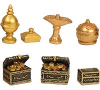 7x FADEDA Dons royaux / hauteur:3 cm / peints à la main / figurines de crèche détaillées - Noël Table Décoration Accessoires de crèche