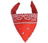 7X Foulard Bandana Tour de Cou - Paisley USA Rouge - Country - Cowboy - Moto