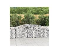 7x Paniers à Gabions Arqués Cages à Gabions Arquées Murs de Gabion Barrières de Jardin Terrasse Extérieur 3146858