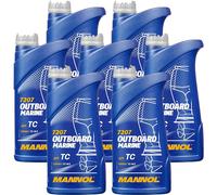 7x1 Litre Mannol Outboard Marine huile moteur Api TC Jaso FC Nmma TC-W3