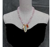 7x12mm Necklace 20x46mm Blue Biwa Pearl Carnelian Charm Jewelry Gift