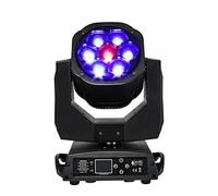 7x15W RGBW 4in1 Moving Head Light Stage Outdoor Performance Lighting for Parties Home Show Bar Club Birthday KTV DJ Pub