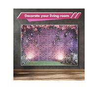 7X5Ft Fleurs Mur Photographie DéCors Brique Toile de Fond Printemps Stuido Fond