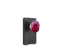 7zerofire Image Diamant Rouge Rubis Rose PopSockets PopWallet pour MagSafe