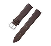 8/10/12/13/14/15/16/17/18/19/20/21/22mm Bracelets de montre en cuir véritable doux pour la peau pour remplacer le bracelet de montre à quartz pour femme, Marron foncé, 8mm