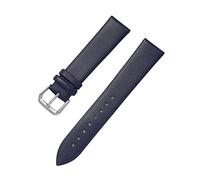 8/10/12/13/14/15/16/17/18/19/20/21/22mm Bracelets de montre en cuir véritable doux pour la peau pour remplacer le bracelet de montre à quartz pour femme, Bleu marine, 14mm
