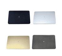 8/10/12 Inch Big Rain Shower Head ABS Plastic Square And Round Top Shower Head Over-head Shower Sprayer Gold Chrome And Black(Type K)