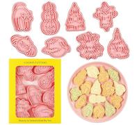 8/10 Pièces Ensemble D'emporte Pièces Pour Halloween - Tête De Citrouille Pressable En Plastique 3D - Ensemble D'emporte-pièces Pour Halloween | Ensemble De Coupe-biscuits À La Citrouille