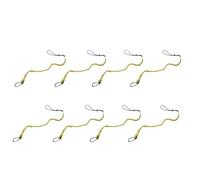 8/10 pièces outils d'attache élastique de sécurité lanière Anti-chute Camping travail aérien corde avec mousqueton crochet accessoires d'escalade pour Tournevis, Pinces(Yellow,8pcs)