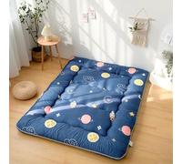 8-10cm Epaisseur Imprime Matelas Futon Tatami Japonais Pliable Tapis Sol Avec Remplissage Coton 3 Couches Respirant Pour Dortoir Camping Chambre Invite Matelas Etudiant Portable Grand Format Double