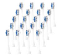 8/12/20 têtes de brosse souples, compatibles avec les brosses à dents électriques Philips, recharges for modèles 1100 et 2100(White-20 Pcs)