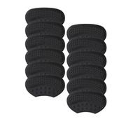 8/12 pièces prévention des chutes talon autocollant baskets résistant à l'usure coussinets de talons hauts élasticité semelles Patch chaussures protection Inserts Pour Hommes et Femmes(Black,12pcs)