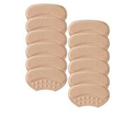 8/12 pièces prévention des chutes talon autocollant baskets résistant à l'usure coussinets de talons hauts élasticité semelles Patch chaussures protection Inserts Pour Hommes et Femmes(Beige,12pcs)