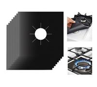 8/16/24/32pièces Protection Plaque Cuisson Gaz 27 x 27 cm Protection Gaziniere Bite de 0,2 mm Réutilisable Plaque Protection Gaziniere d'Écran de Couverture pour de Cuisinières à Gaz