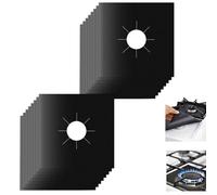 8/16/24/32pièces Protection Plaque Cuisson Gaz 27 x 27 cm Protection Gaziniere Bite de 0,2 mm Réutilisable Plaque Protection Gaziniere d'Écran de Couverture pour de Cuisinières à Gaz
