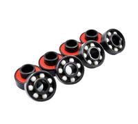 8/16 pièces 608 2RS roulement à billes en céramique hybride intégré entretoise 8 * 22 * 7mm roulements de roue planche roulettes patin(16Pcs)