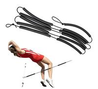 8.2 Pieds Élastique de Saut en Hauteur, Équipement D'entraînement au Saut, Barre D'exercice, Élastique pour Les Sauts Verticaux, Léger, Souple et Pliable, pour Débutants, Athlètes, Pratiquant, Noir