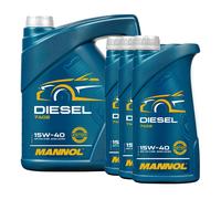 8 (5+3x1) Litre Mannol 15W-40 Diesel L'Huile De Moteur pour Essence - et Moteurs