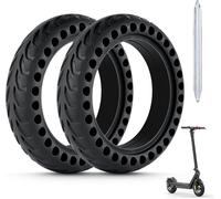 8.5 Inch Solid Tyre For Xiaomi M365/M365 Pro Solid Scooter Rubber Tyres With Aluminum Alloy Crowbar, Front/Rear Replacement Wheel For Electric Scooters