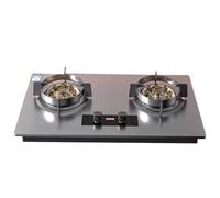 8,5 KW Gaziniere Gaz, Cuisinière À Gaz 2 Brûleurs, Cuisinière À Gaz À Minuterie Indépendante Intelligente Bilatérale, Cuisinière À Gaz À Double Protection De Sécurité, Cuisiniere(LPG)