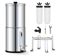 8.5L Gravity Water Filtration System with Water Level Indicator Gravity Water Filter with Ceramic Filter Water Purifier with NSF/ANSI 42&372 Certification