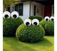 8/6/4/2/1 pièce Yeux réalistes autoadhésifs de grande taille pour Halloween, yeux sphériques 3D réalistes avec pupilles noires, convient pour la décoration surprise de fête d'Halloween, l'arrangement 
