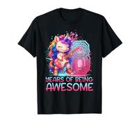 8 ans d'existence d'une licorne géniale, 8e anniversaire du Rock and Roll T-Shirt