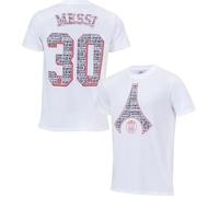 8 Ans - T-Shirt Enfant - Psg - Lionel Messi - Coton - Manches Courtes - Licence Officielle Multicolore