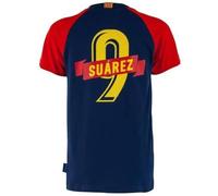 8 Ans - T-Shirt - Fc Barcelone - Suarez - Enfant - Coton - Manches Courtes - Bleu Multicolore