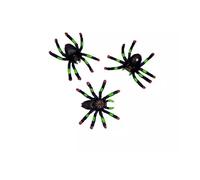 8 ARAIGNÉES PLASTIQUE Noir