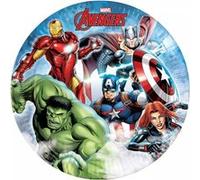 8 assiettes biodégradables avengers 24cm - isap lave93871 Multicolore G
