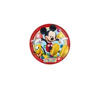 8 assiettes carton 23cm - mickey - dart lmic93822