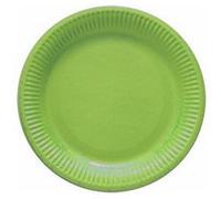 8 assiettes carton 23cm - pistache - dart 146776 Vert G