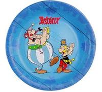 8 assiettes carton astérix obélix fête 23cm bleu - générique 12802-ax Bleu
