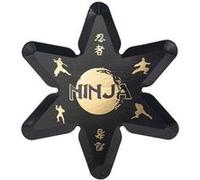 8 assiettes carton étoiles ninja 23x21cm noir - artifetes 91650 Noir G