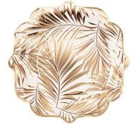 8 assiettes carton exotique tropical party 23cm - artifetes 94052 Blanc G