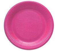 8 assiettes carton rond dessert 18cm fuchsia - dart 146802 Rose G