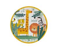 Amscan – Assiettes jetables Get Wild – 23 cm, papier, motif safari – pour anniversaire enfant