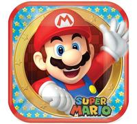8 ASSIETTES CARTON SUPER MARIO 23CM