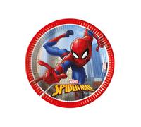 8 Assiettes en carton Spiderman Fighter 20 cm